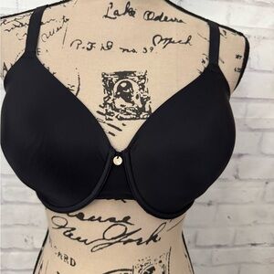 Natori Bra 34DDD Gloss Full Fit Black Contour Bra Style 731192‎